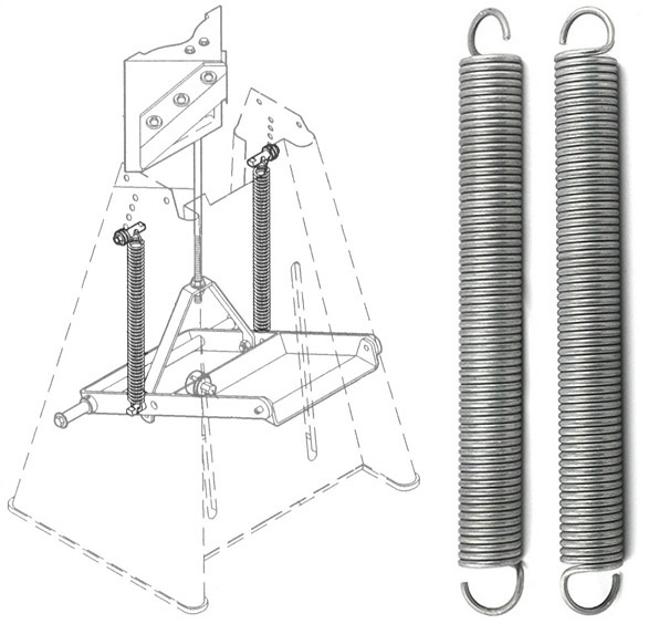 Couple de ressorts pour guillotine Morso