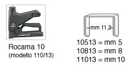 Agrafes 108/13 mm 8 Rocama 105/108/13 - Par 5.000 pcs.