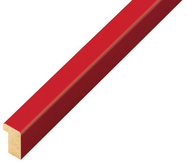 Baguette ramin larg.10mm haut.14 - rouge - 10ROSSO