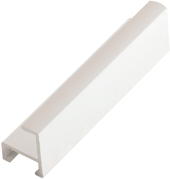 Baguette aluminium, blanche brillant - 1176