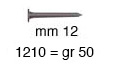 Semences acier bruni 10 mm - Boîte de 50 gr