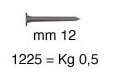 Semences acier bruni 12 mm - Boîte de 0,5 kg