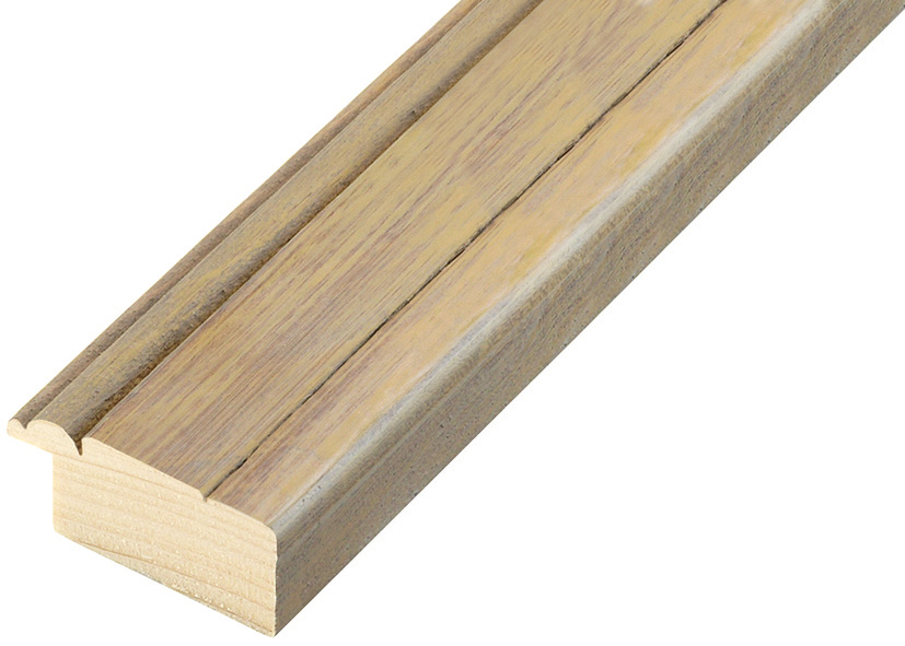 Baguette sapin, 41mm larg. 20 haut - fini rustique terre - 124TERRA