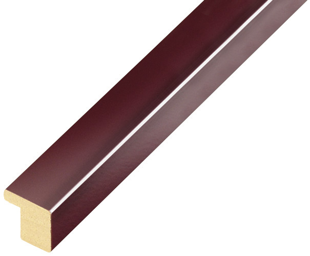 Baguette ayous, larg.15mm, haut.14mm - Bordeaux brillant