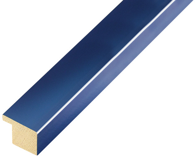 Baguette ayous, larg.20mm, haut.14mm - Bleue brillant