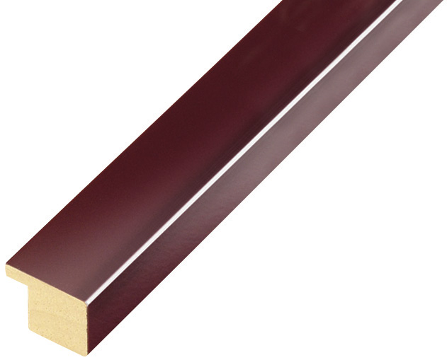 Baguette ayous, larg.20mm, haut.14mm - Bordeaux brillant - 13BORDEAUX