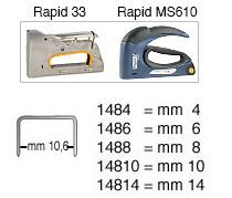 Agrafes mm 4 pour Rapid - Par 5.000 pcs.