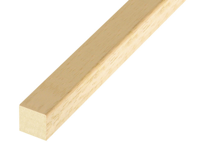 Baguette brute en ramin, pour châssis, largeur 15mm, hauteur 15mm