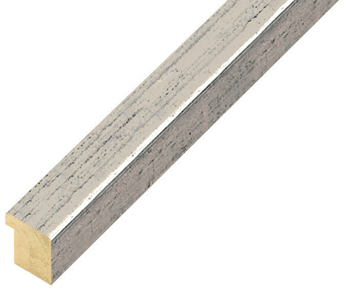 Baguette ayous, larg.15mm haut.14 - argent vieille - 15ARGVEC