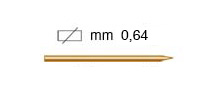 Minipointes pour pist. pneum. 18 mm - Par 20000