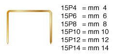 Agrafes type 80 mm   8 - Par 10.000 pcs.