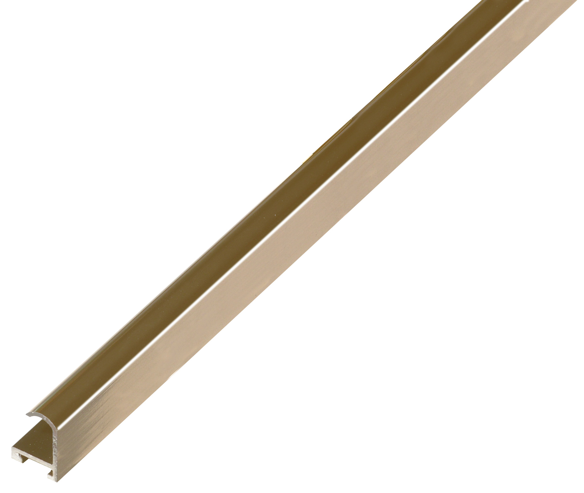 Baguette aluminium - ronde - bronze brillante