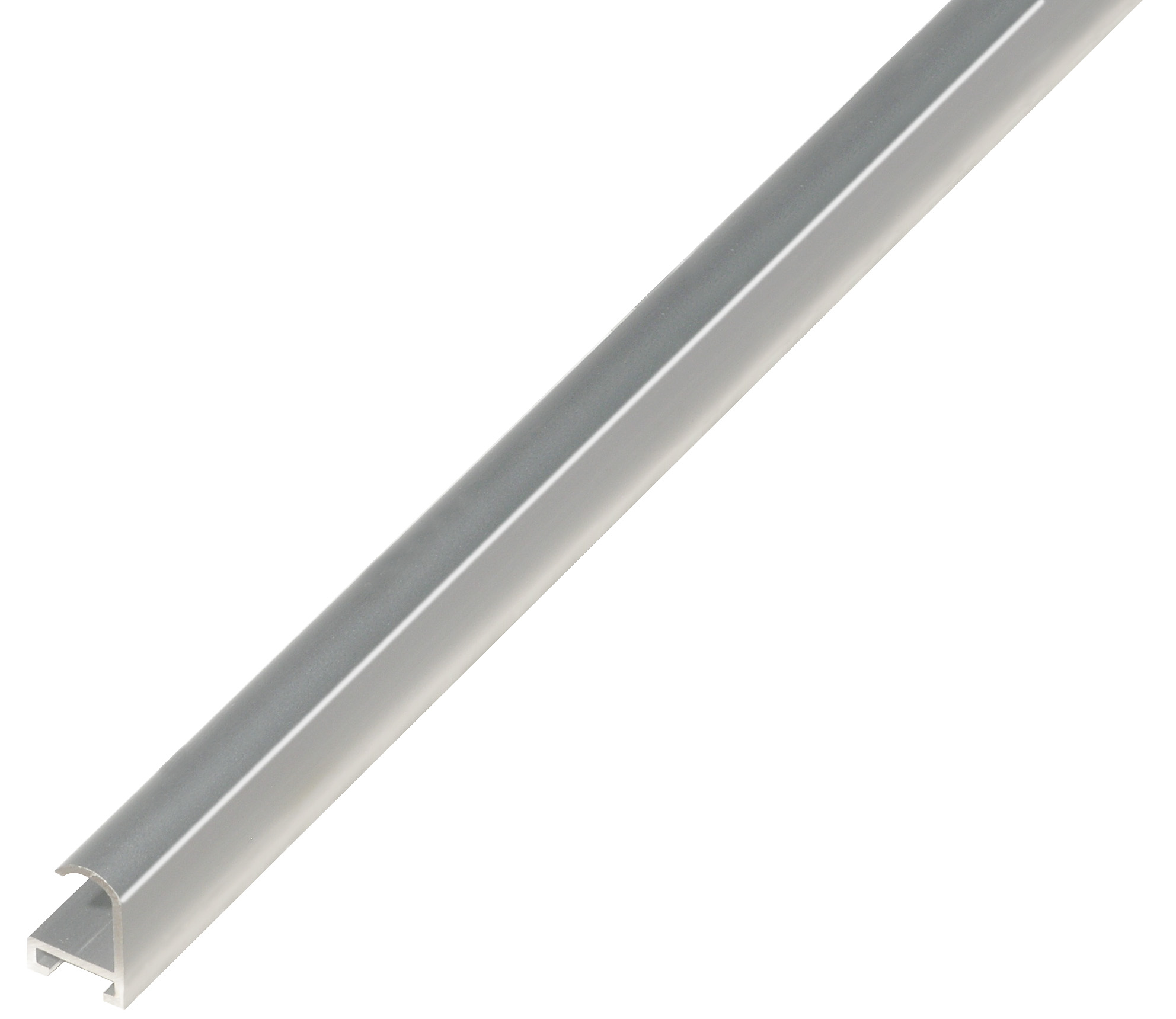 Baguette aluminium - ronde -argent satiné