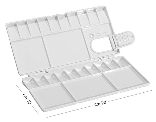 Palette en plastique, pliable, 20x10x2 cm