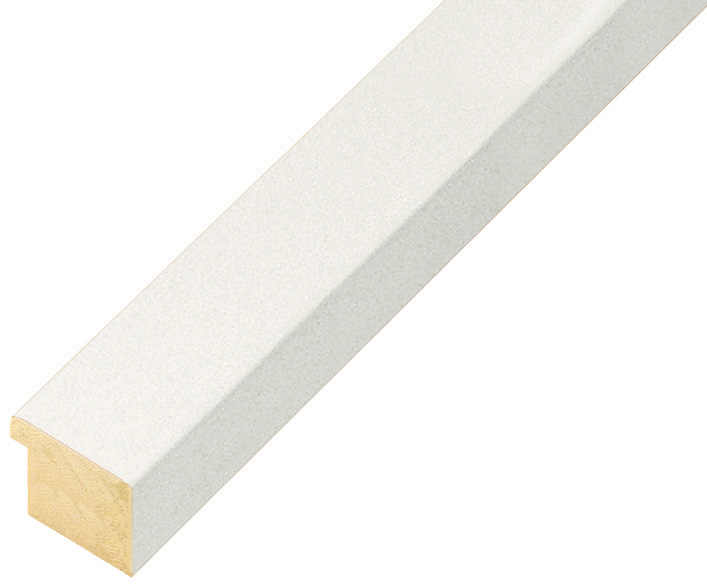 Baguette ayous, larg.20mm haut.14 - blanc opaque