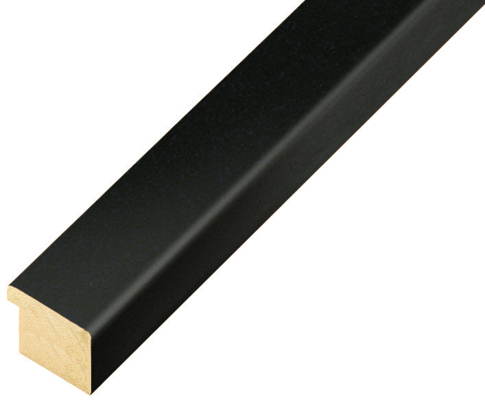 Baguette ayous jointé, larg.20mm haut.14 - noir mat - 20NERO