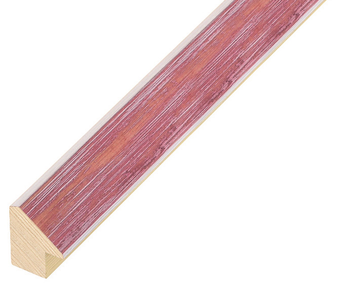 Baguette pin jointé larg.20mm, haut.15mm - couleur rose