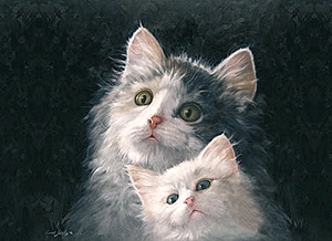 Tableau: Chats - 50x60 cm