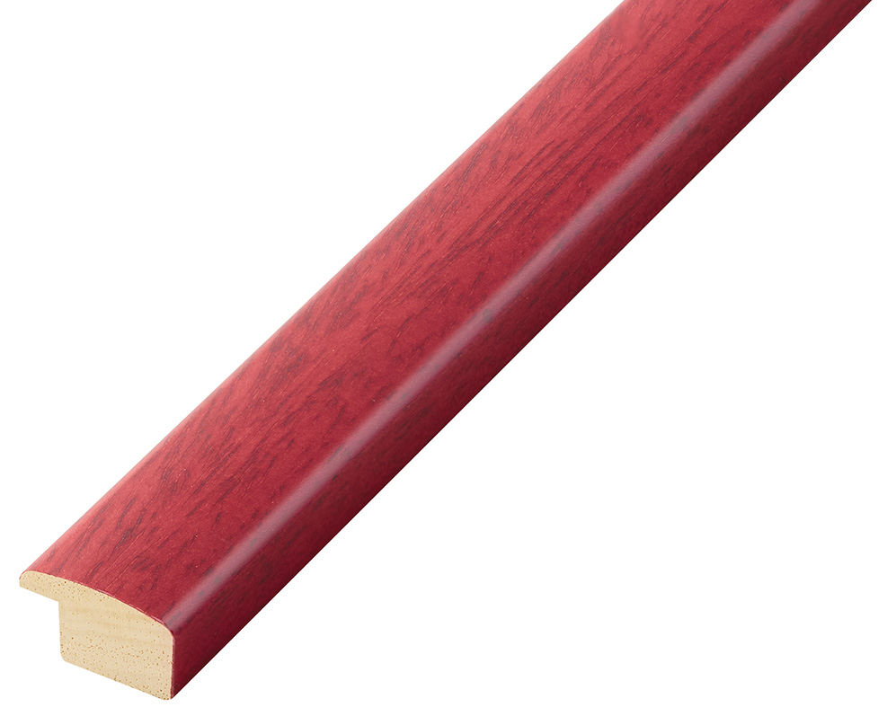 Baguette ayous, larg.23mm haut.13 - matt rouge - 272ROSSO