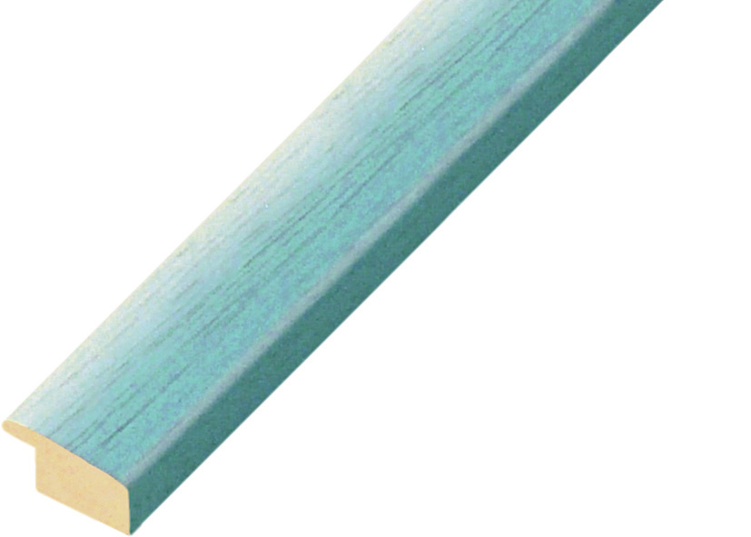 Baguette ayous, larg.23mm, haut.13mm - mat, nuancée azure