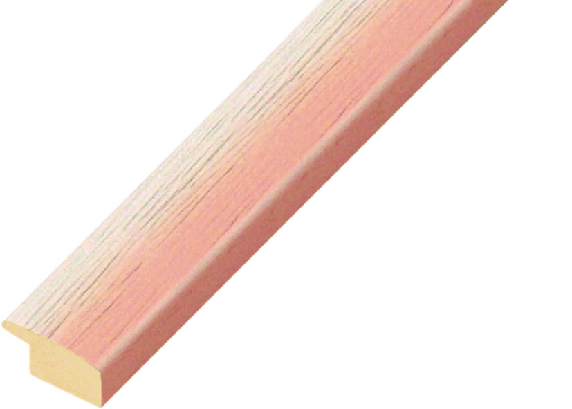 Baguette ayous, larg.23mm, haut.13mm - mat, nuancée rose - 273ROSA