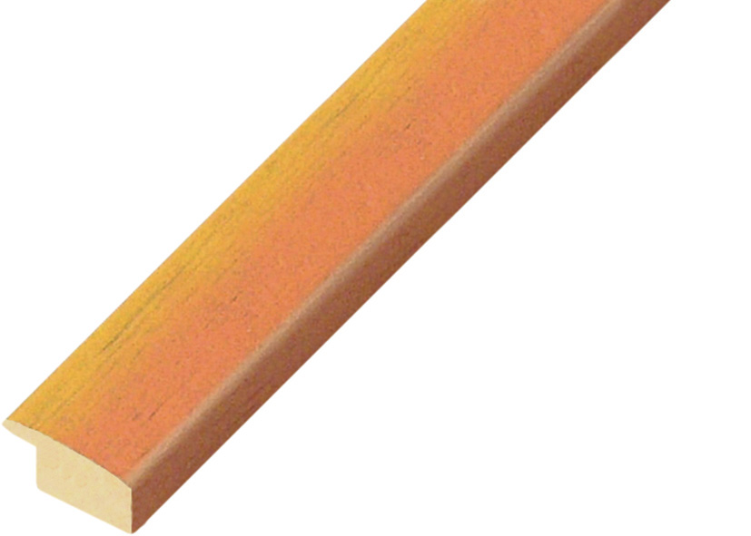 Baguette ayous, larg.23mm, haut.13mm - mat, nuancée orange - 273SOLE