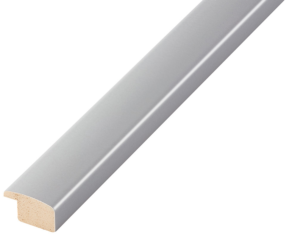 Baguette ayous, larg.23mm haut.13 - mat argent - 274ARG