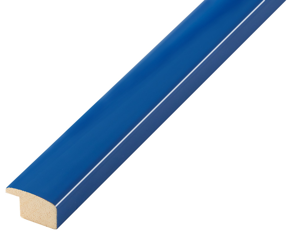 Baguette ayous, larg.23mm haut.13 - brillant bleu - 279BLU