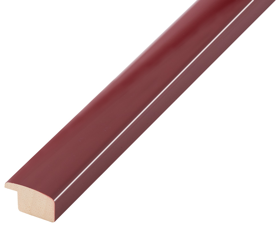 Baguette ayous, larg.23mm haut.13 - brillant bordeaux - 279BORD