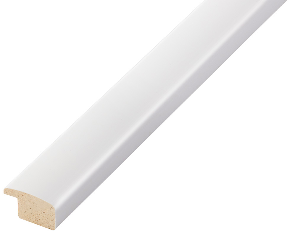 Baguette ayous, larg.23mm haut.13 - mat blanc