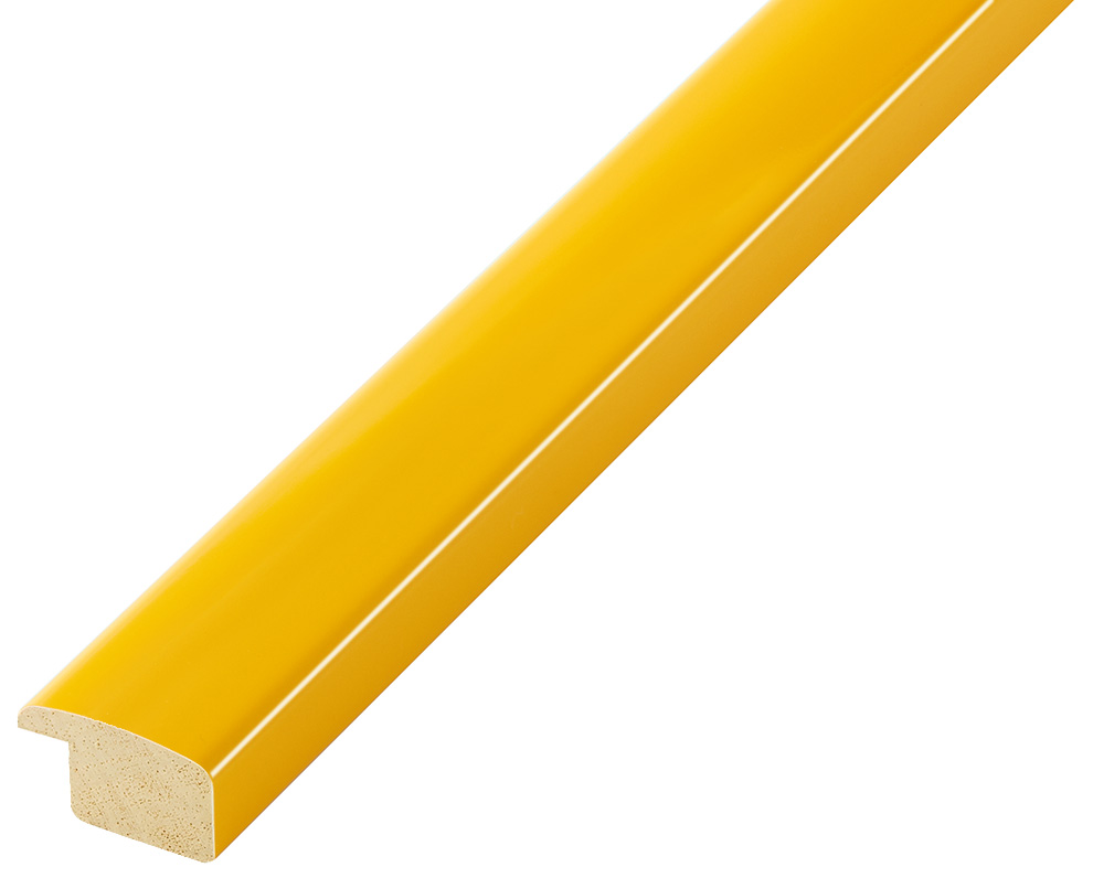 Baguette ayous, larg.23mm haut.13 - brillant, jaune - 279GIALLO