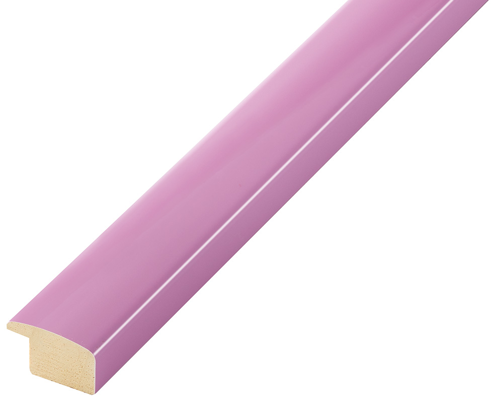 Baguette ayous, larg.23mm haut.13 - lilas brillant