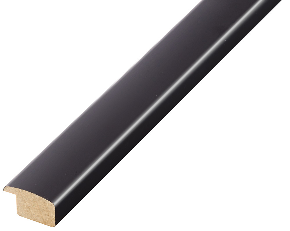 Baguette ayous, larg.23mm haut.13 - mat noir - 279NP