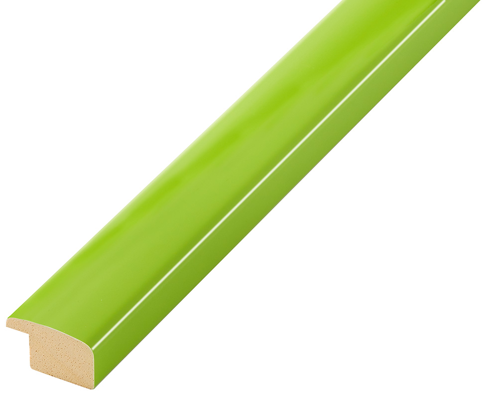 Baguette ayous, larg.23mm haut.13 - vert herbe brillante