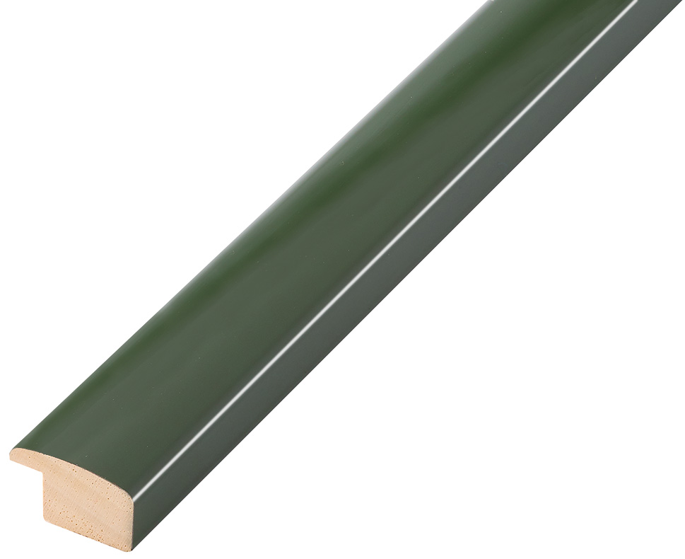 Baguette ayous, larg.23mm haut.13 - brillant, verte - 279VERDE