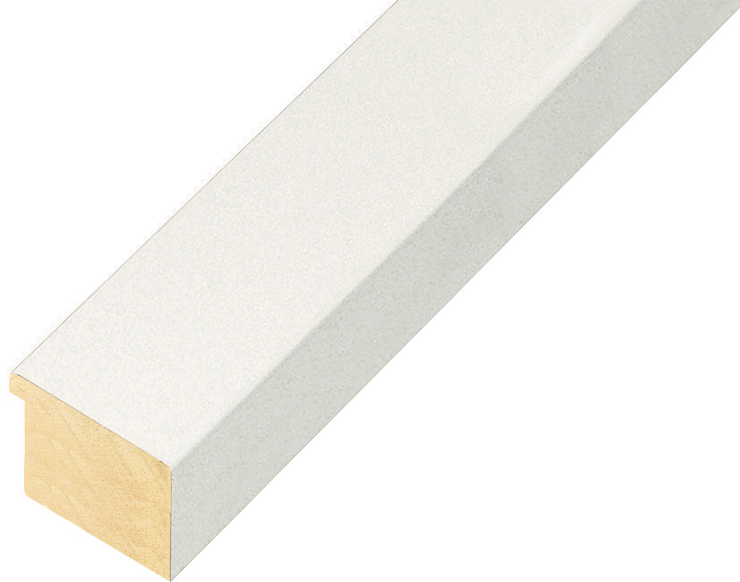 Baguette ayous, larg.30mm haut.20 - blanc mat