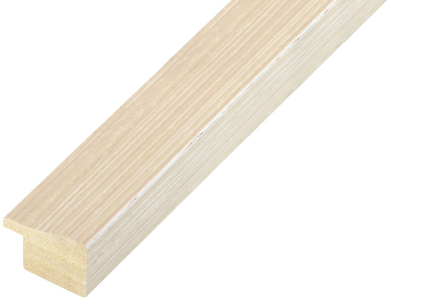 Baguette ajous larg 24mm, haut 16mm - rainurée crème