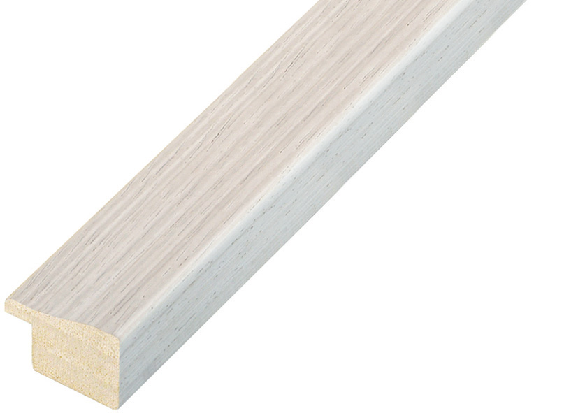 Baguette ayous larg 24mm, haut 16mm - rainurée perle