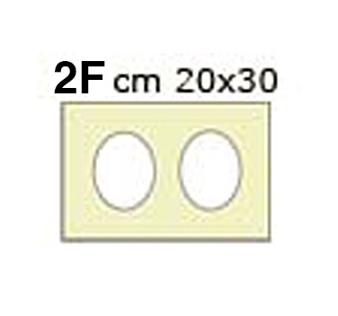 Pass. carton sur mesure 20x30 - crème