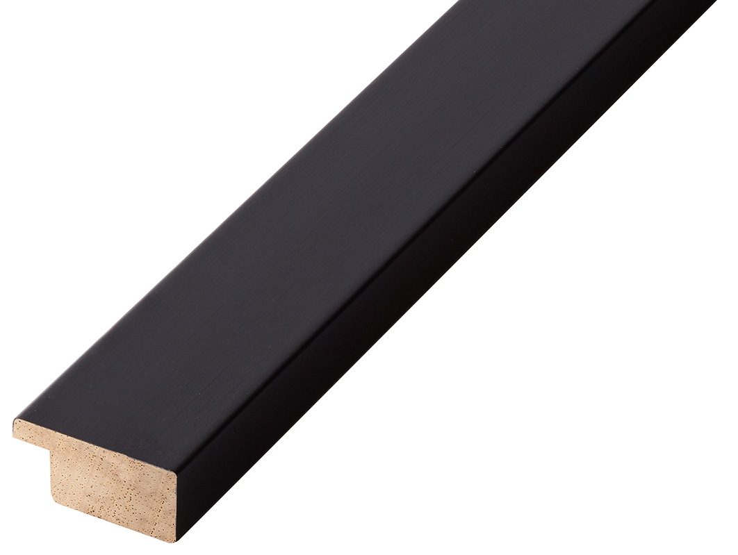 Baguette ayous, larg.30mm haut.14 - mat noir