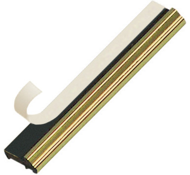 Filet plastique - bi-adhésif or - 30R