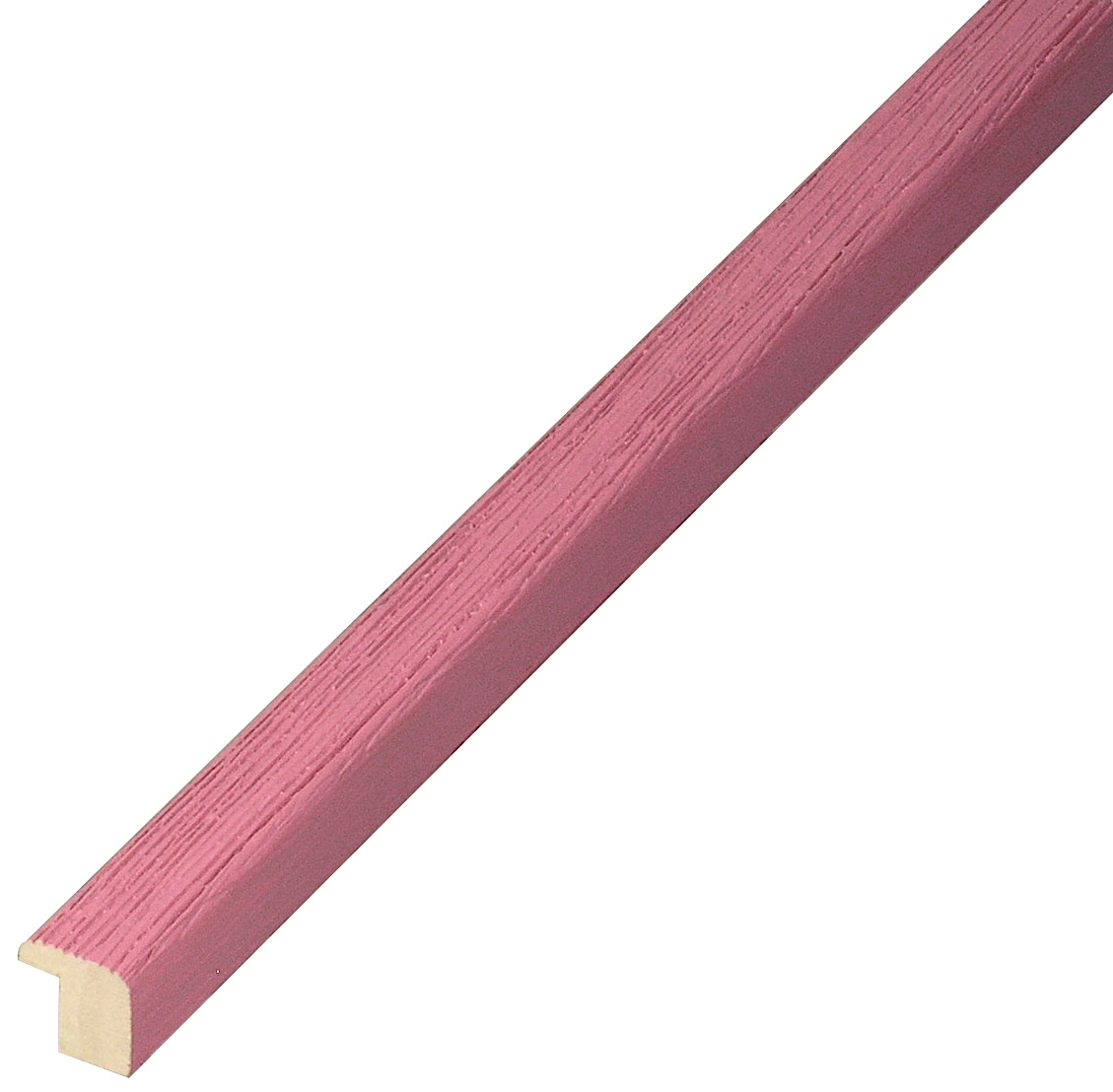 Baguette ayous, larg.13mm, haut.13mm, finition rayée - Fucsia - 311FUCSIA