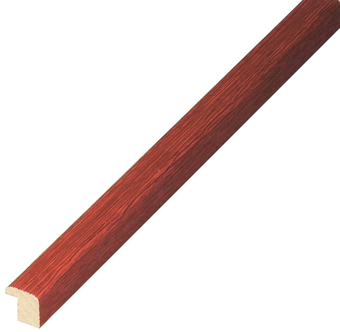 Baguette ayous, larg.13mm, haut.13mm, finition rayée - rouge - 311ROSSO