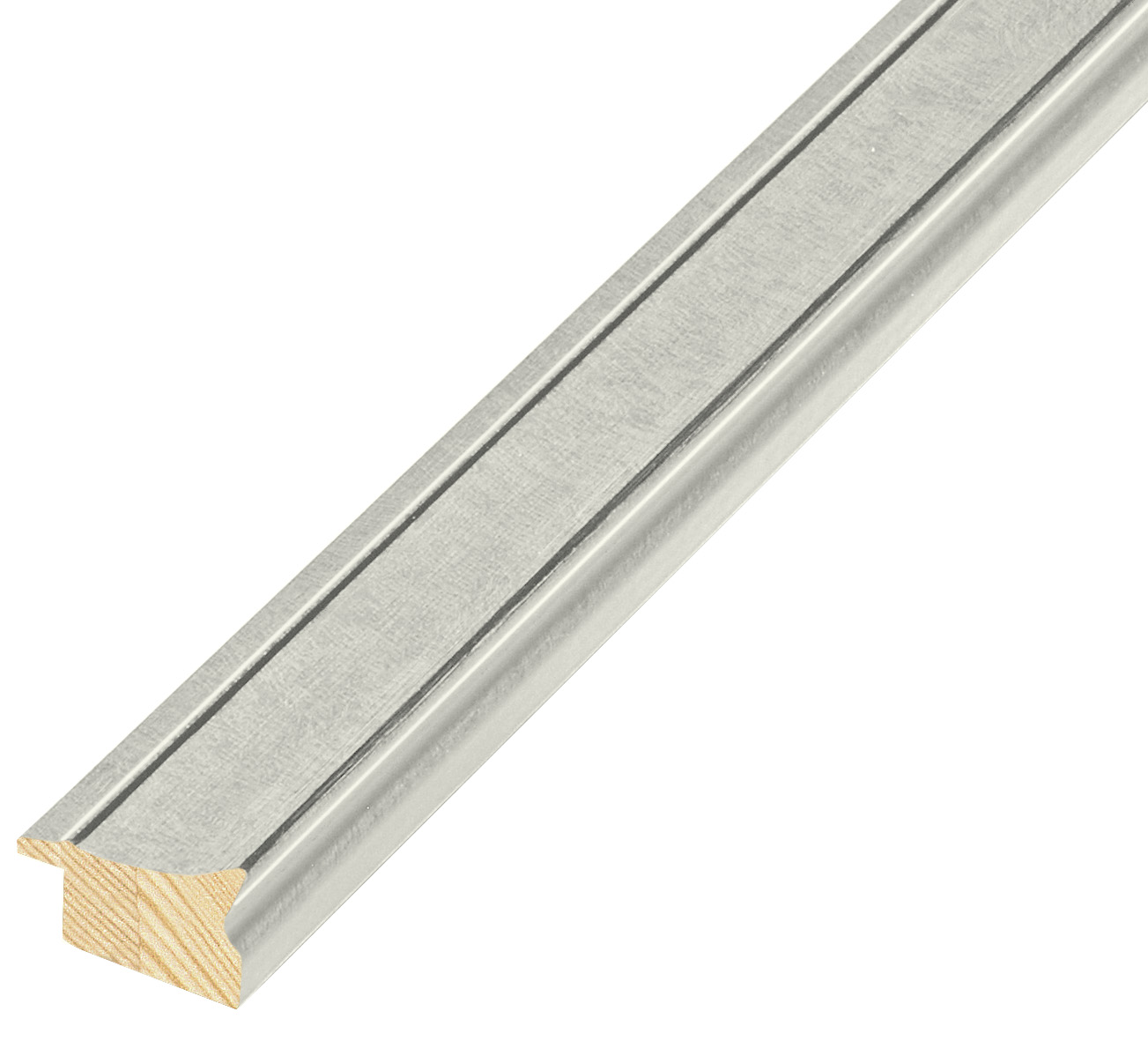 Baguette pin jointé, largeur 26mm, hauteur 14 - Argent - 324ARGENTO
