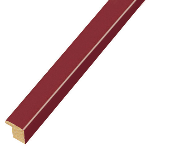 Baguette pin jointé larg. 14mm - brillante, bordeaux - 329BORD