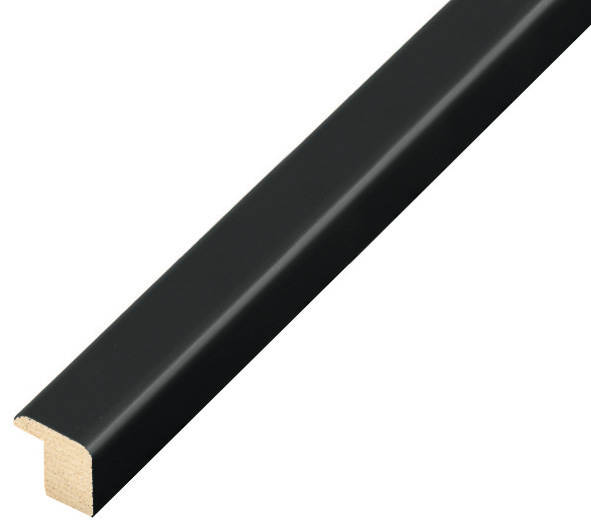 Baguette pin jointé larg. 14mm - opaque, noire