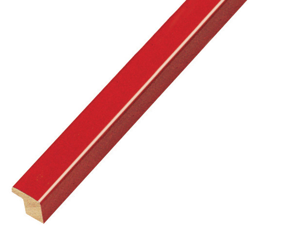 Baguette pin jointé larg. 14mm - brillante, rouge - 329ROSSO