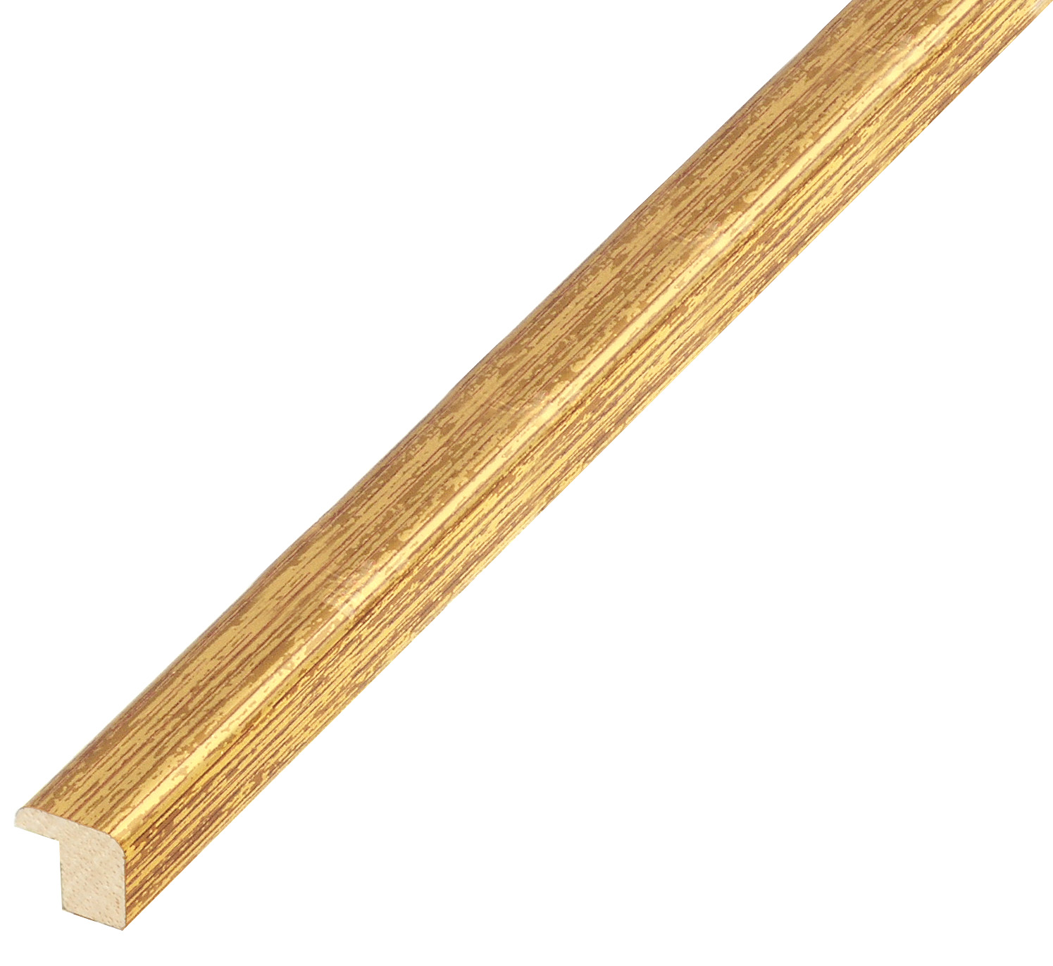 Baguette ayous, larg.14mm, haut.14mm - or rayé - 331ORO