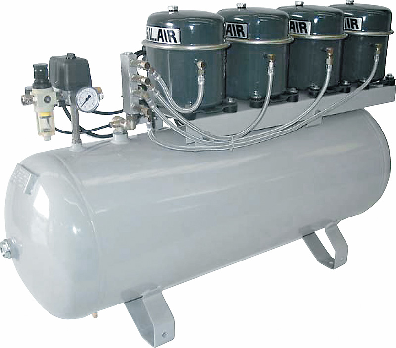 Compresseur silencieux SIL-AIR 200/100AL - 100 litres