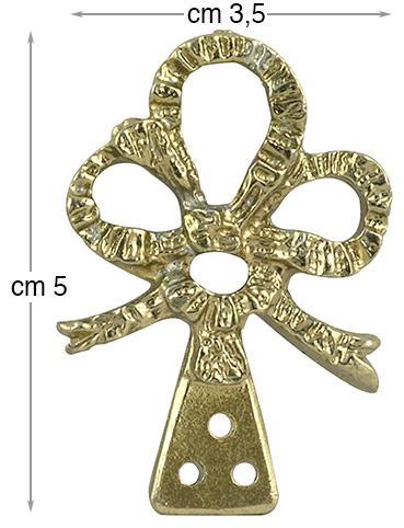 Attaches artisanales dorées - Par 10